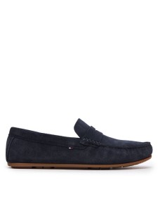 Tommy Hilfiger Mokasyny Casual Hilfiger Suede Driver FM0FM04998 Granatowy