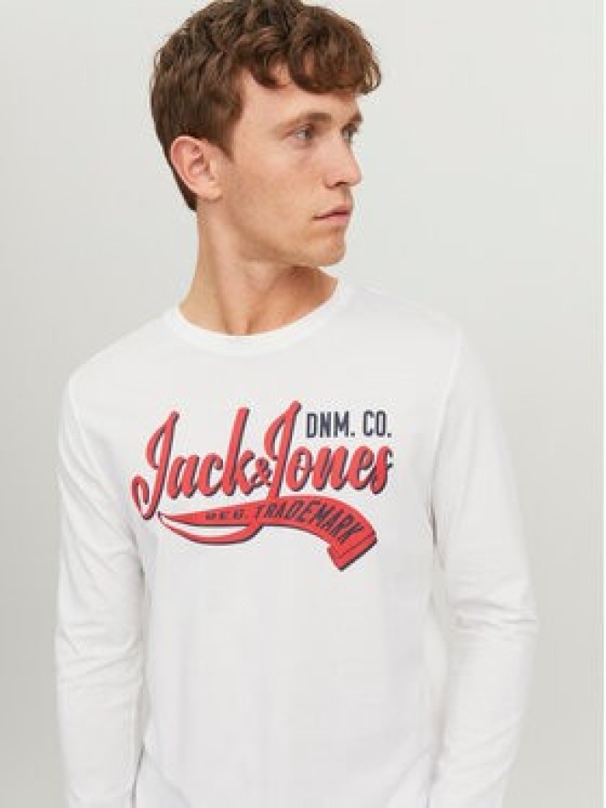 Jack&Jones Longsleeve 12236061 Biały Standard Fit