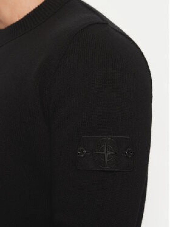 Stone Island Sweter 8115527FA Czarny Regular Fit