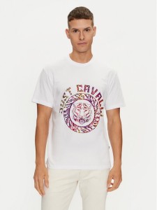 Just Cavalli T-Shirt 76OAHC17 Biały Regular Fit