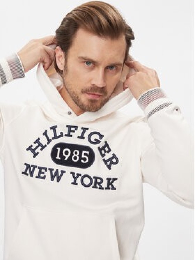 Tommy Hilfiger Bluza Collegiate MW0MW32682 Écru Regular Fit