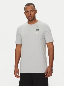 Under Armour T-Shirt EVOL Logo 1390165 Szary Regular Fit