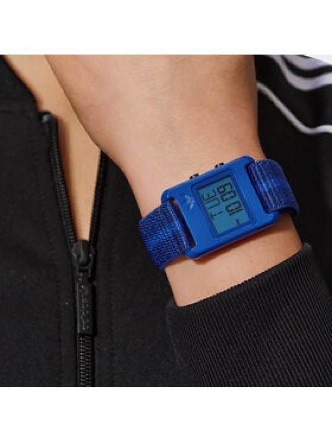 adidas Originals Zegarek Retro Pop Digital Watch AOST23070 Niebieski