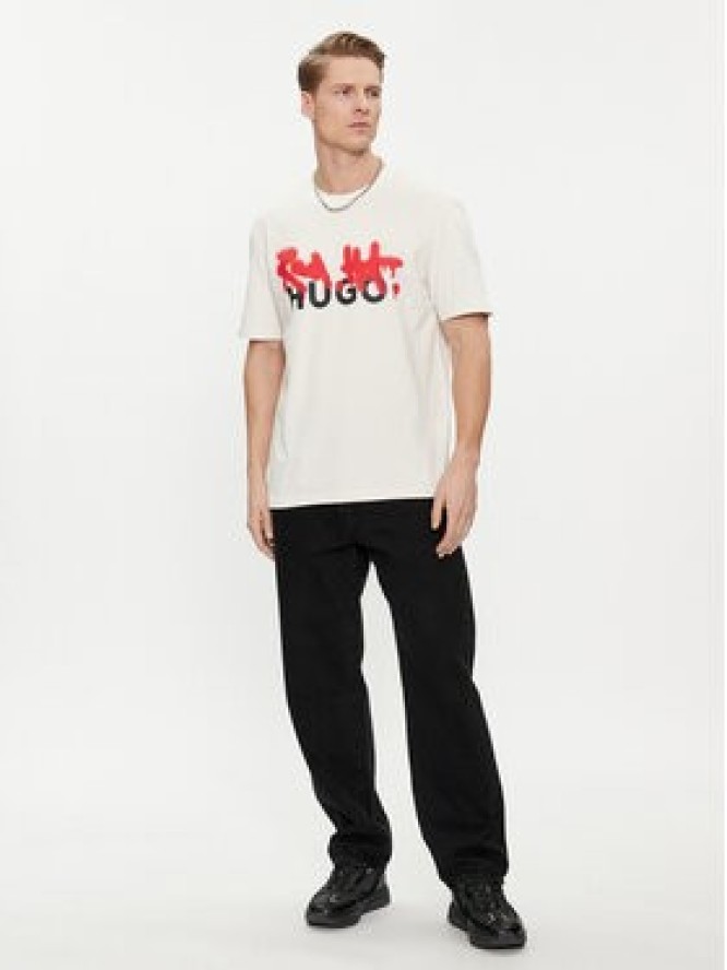 Hugo T-Shirt Dinricko 50508513 Biały Relaxed Fit