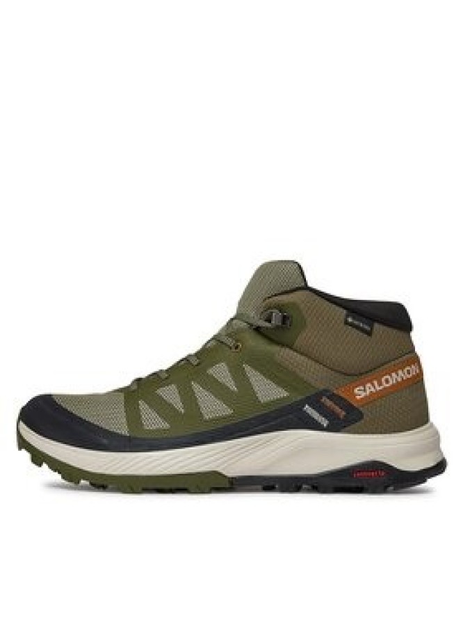 Salomon Trekkingi Outrise Mid GORE-TEX L47143600 Khaki