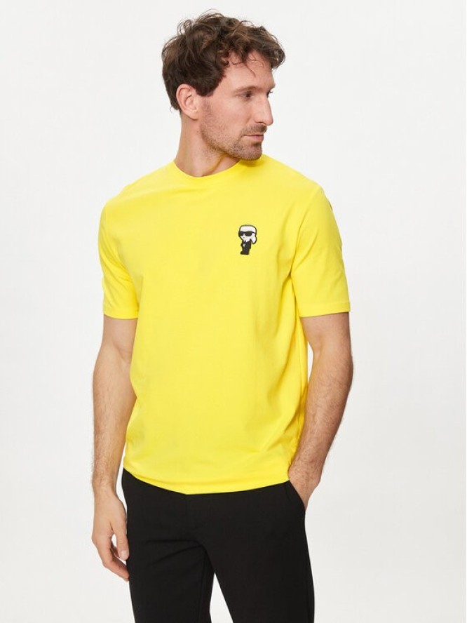 KARL LAGERFELD T-Shirt 755027 542221 Żółty Regular Fit