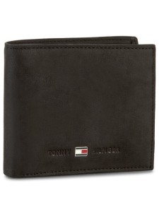 Tommy Hilfiger Duży Portfel Męski Johnson Mini Cc Wallet AM0AM00663 Czarny