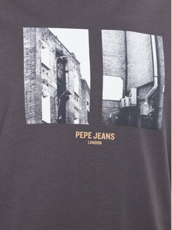 Pepe Jeans T-Shirt Worth PM508956 Szary Regular Fit