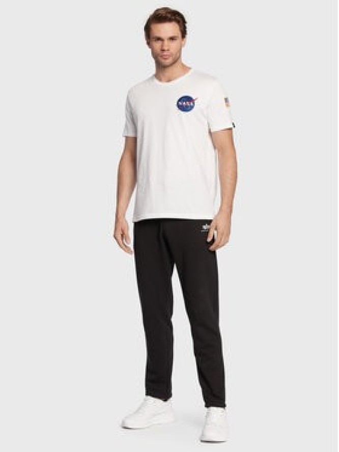 Alpha Industries T-Shirt Space Shuttle 176507 Biały Regular Fit