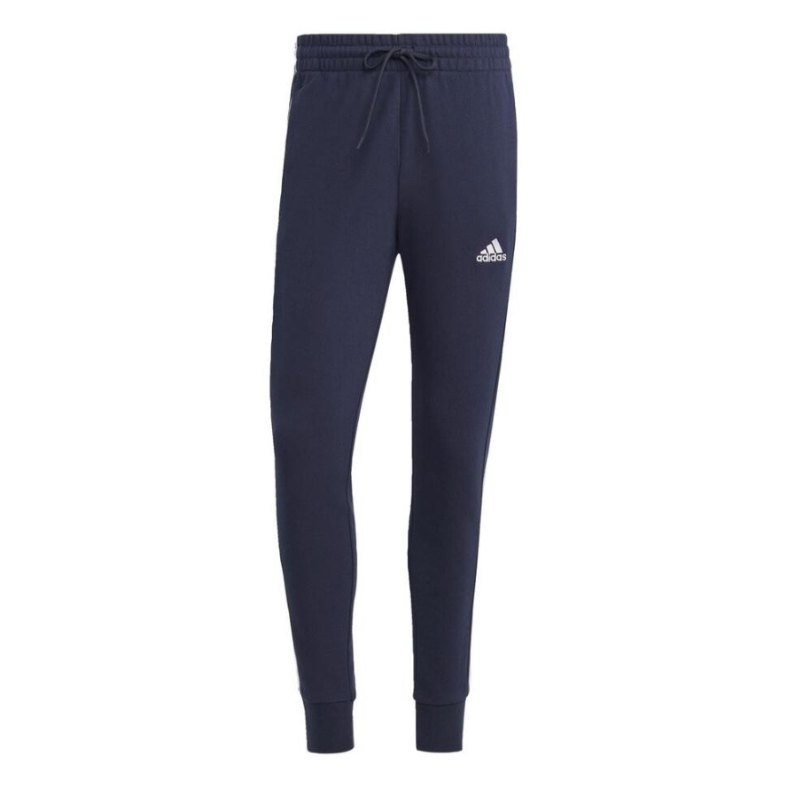 Spodnie dresowe męskie adidas Essentials French Terry Tapered Cuff 3-Stripes