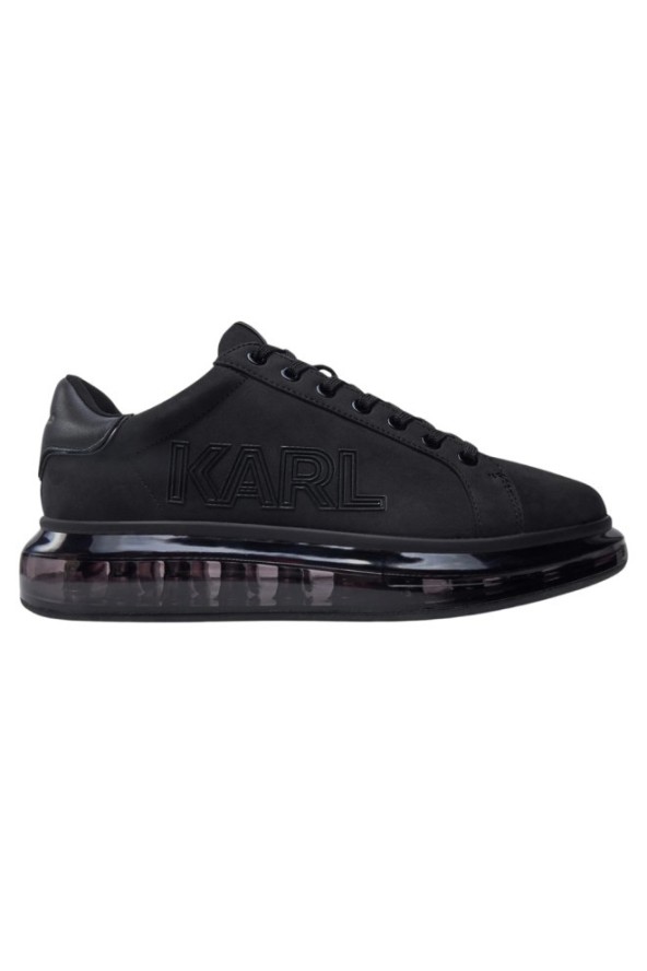 KARL LAGERFELD Czarne sneakersy KAPRI KUSHION Deco Line Lo Lace