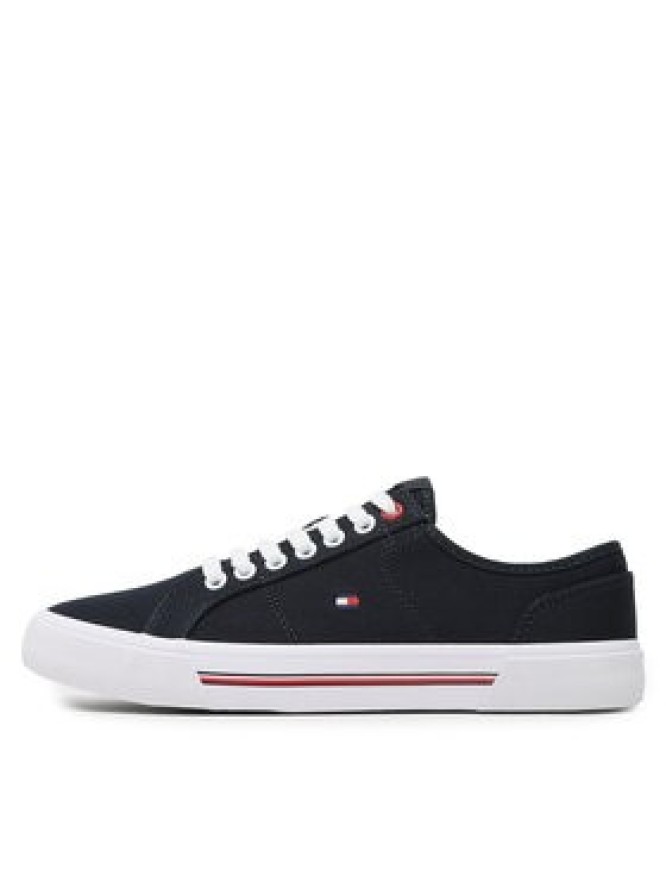 Tommy Hilfiger Tenisówki Core Corporate Vulc Canvas FM0FM04560 Granatowy