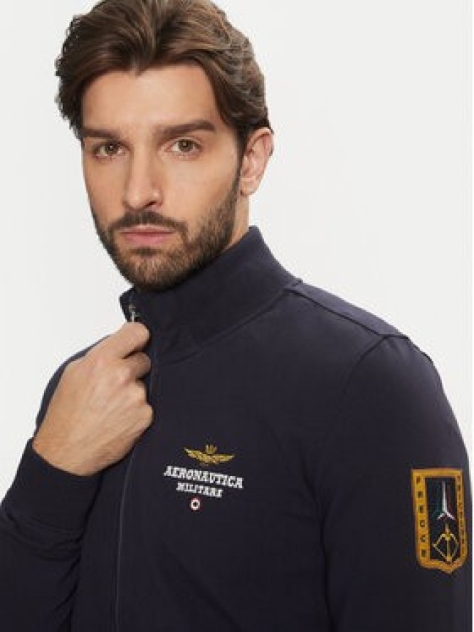 Aeronautica Militare Bluza 242FE1871F439 Granatowy Regular Fit