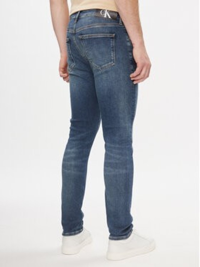 Calvin Klein Jeans Jeansy Skinny J30J324198 Granatowy Skinny Fit