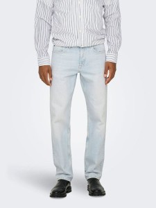ONLY & SONS Dżinsy - Regular fit - w kolorze błękitnym rozmiar: W28/L32