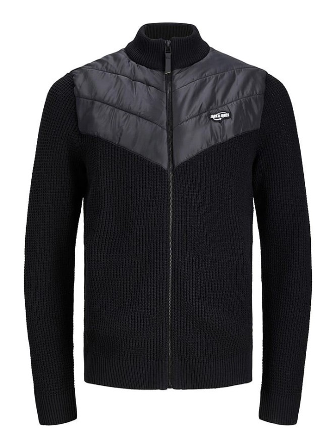 Jack & Jones Sweter rozpinany w kolorze czarnym rozmiar: XXL