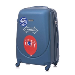 Duża walizka podróżna BETLEWSKI Niebieski BWA-001 L