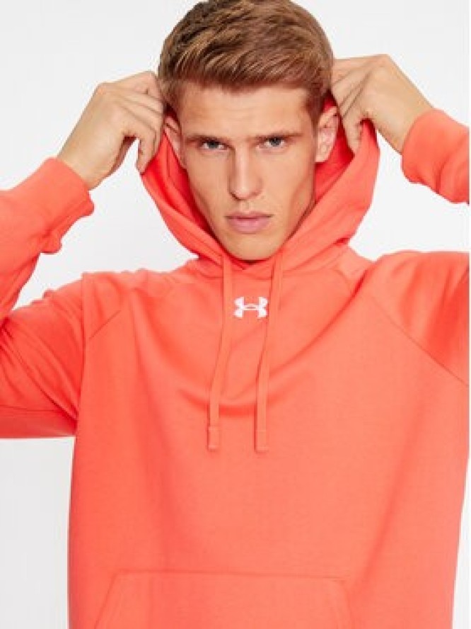 Under Armour Bluza Ua Rival Fleece Hoodie 1379757 Czerwony Loose Fit