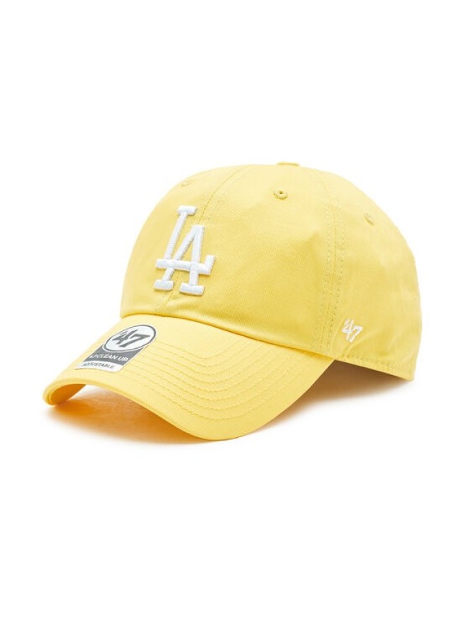 47 Brand Czapka z daszkiem MLB Los Angeles Dodgers '47 CLEAN UP B-RGW12GWSNL-MZB Żółty