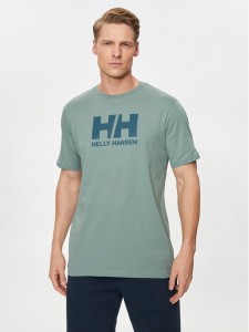 Helly Hansen T-Shirt Hh Logo T-Shirt 33979 Zielony Regular Fit