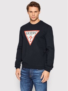 Guess Bluza M2YQ37 K6ZS1 Granatowy Slim Fit