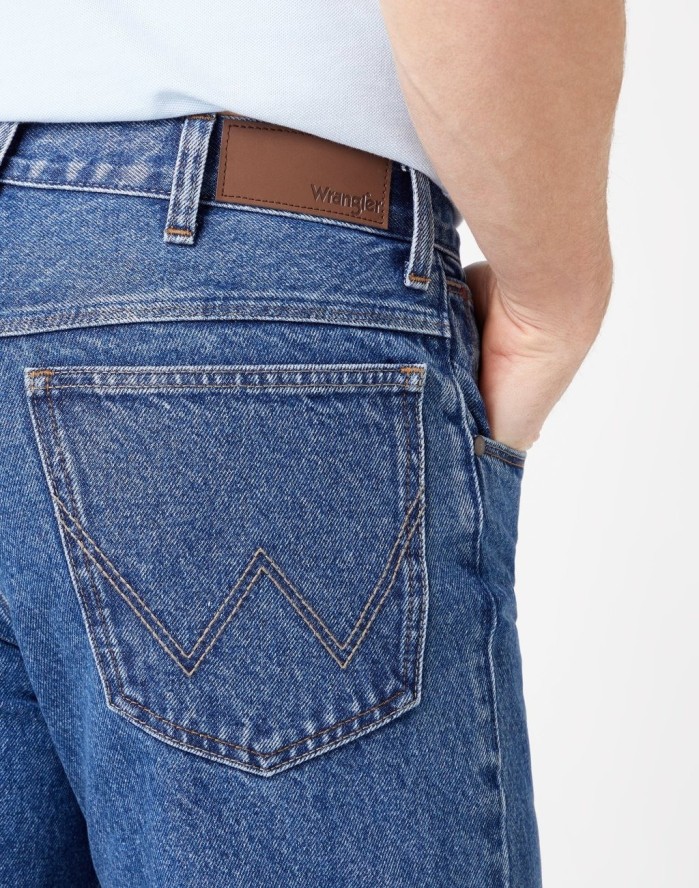 WRANGLER STRAIGHT MĘSKIE SPODNIE JEANSOWE JEANSY MEDIUM STW W10T05M02