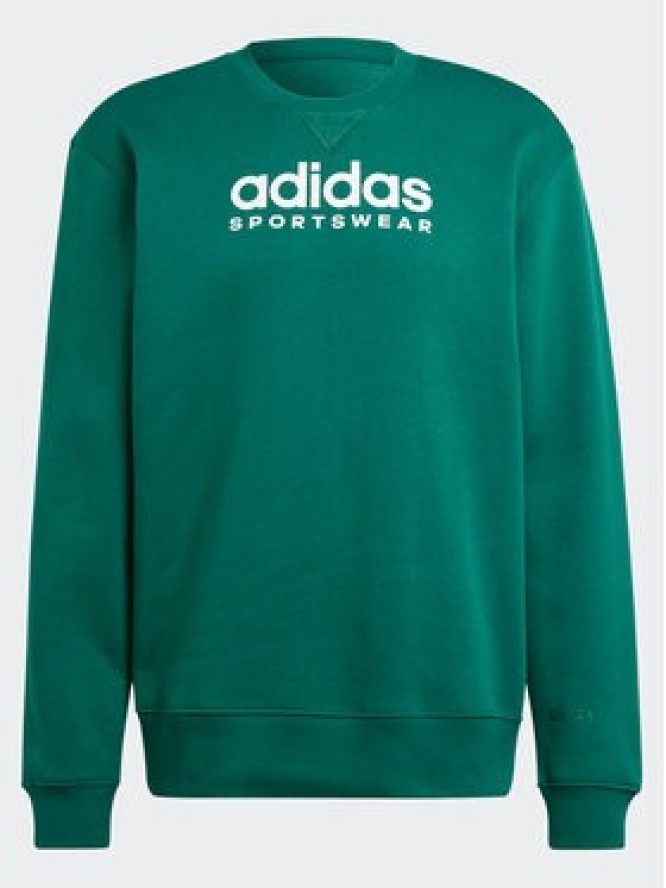 adidas Bluza All SZN Fleece Graphic IJ9440 Zielony Loose Fit