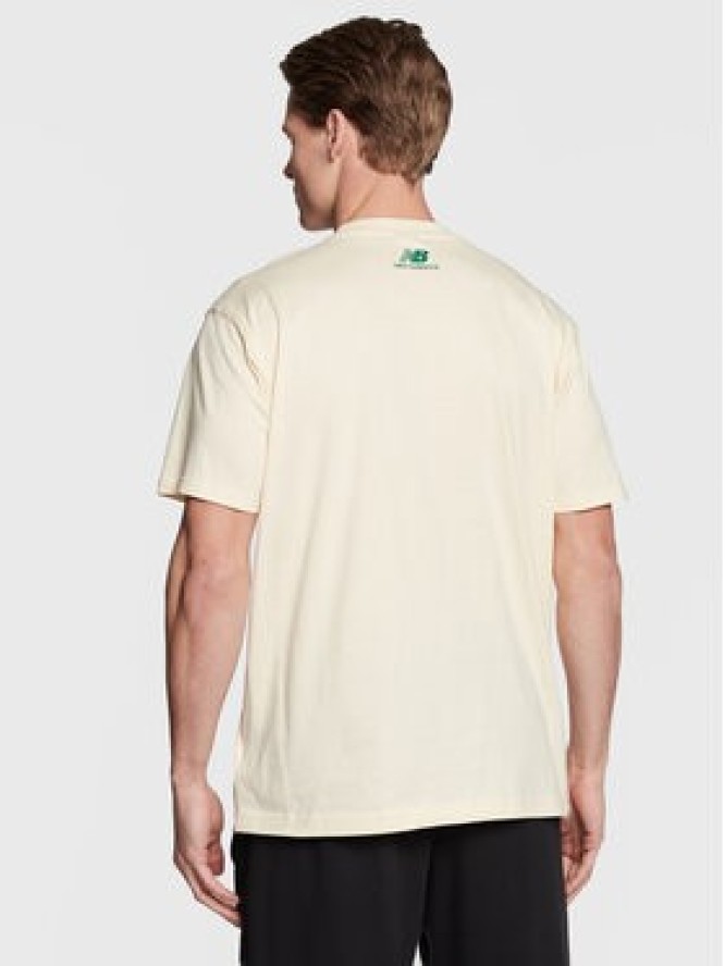 New Balance T-Shirt Athletics MT23561 Żółty Relaxed Fit