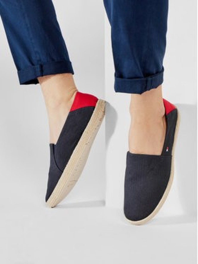 Tommy Hilfiger Espadryle Easy Summer Slip On FM0FM00569 Granatowy