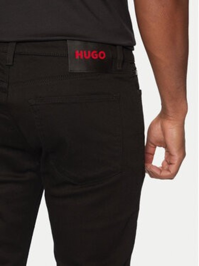 HUGO Jeansy 50522145 Czarny Extra Slim Fit