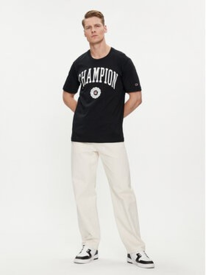 Champion T-Shirt 219852 Czarny Comfort Fit