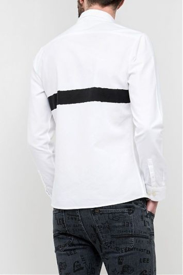 LEE SS LEESURE SHIRT MĘSKA KOSZULA MATERIAŁOWA WHITE L66GKK12