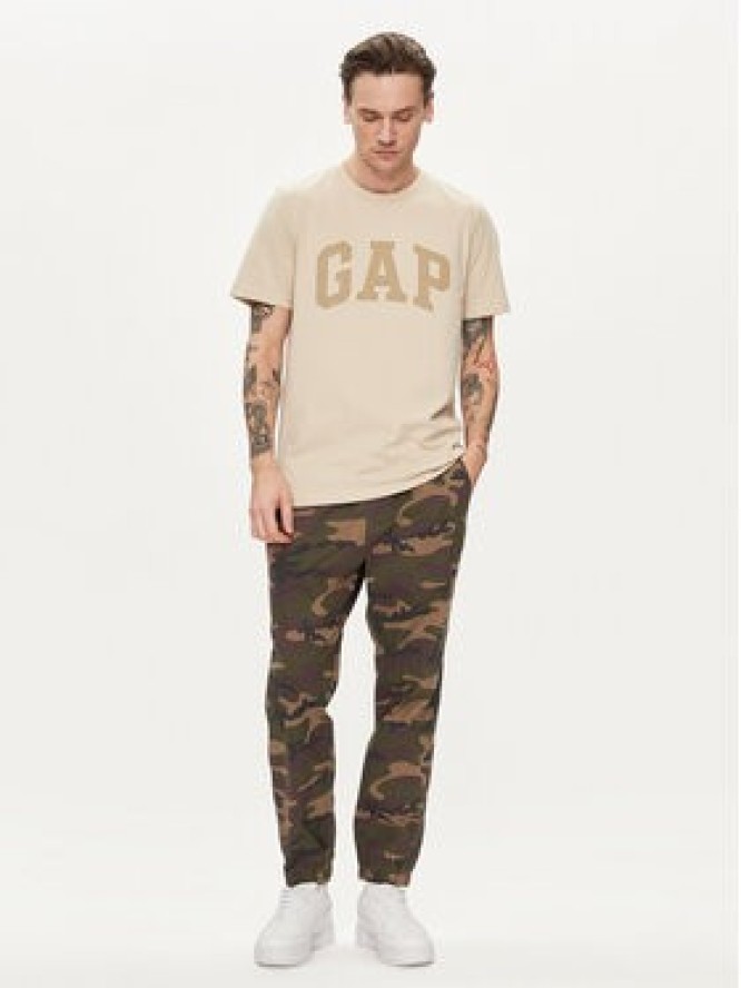 Gap T-Shirt 856659-08 Beżowy Regular Fit