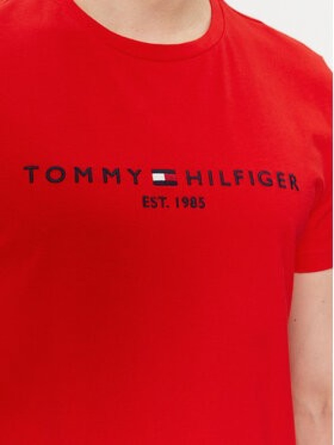 Tommy Hilfiger T-Shirt Logo MW0MW11797 Czerwony Slim Fit