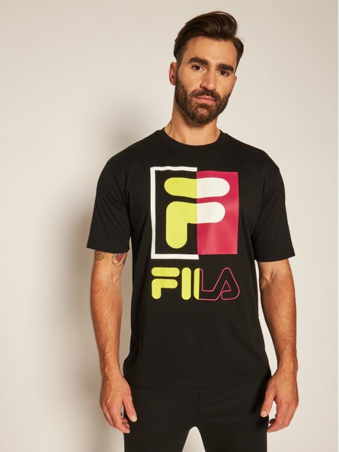 Fila T-Shirt Saku 687475 Czarny Regular Fit