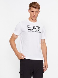 EA7 Emporio Armani T-Shirt 6RPT11 PJNVZ 1100 Biały Regular Fit