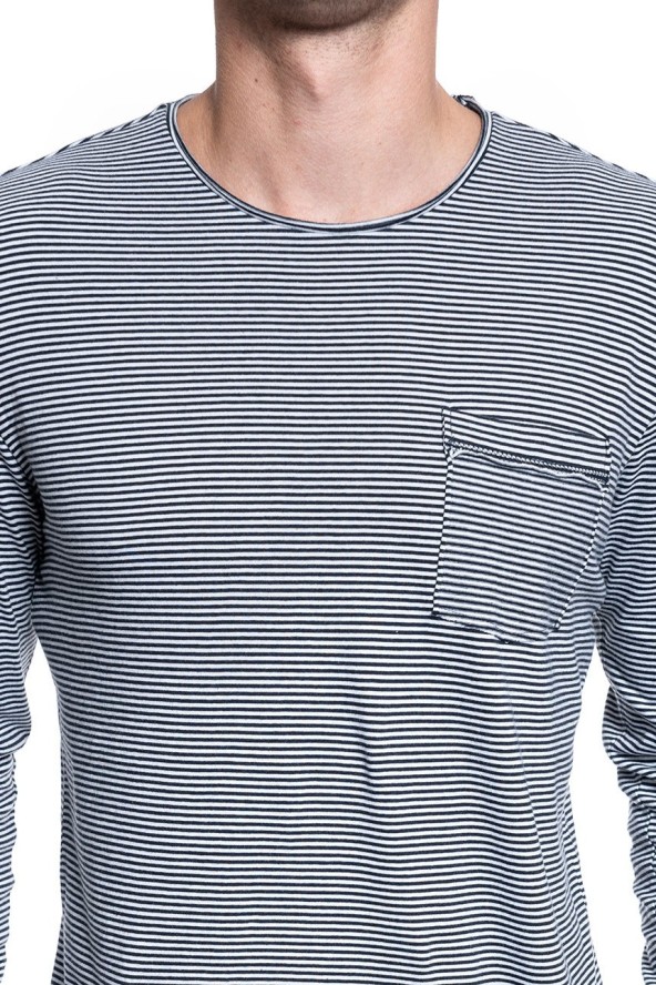 MĘSKI LONGSLEEVE MUSTANG ADRIAN C STRIPED FineStripe 1007860 11397