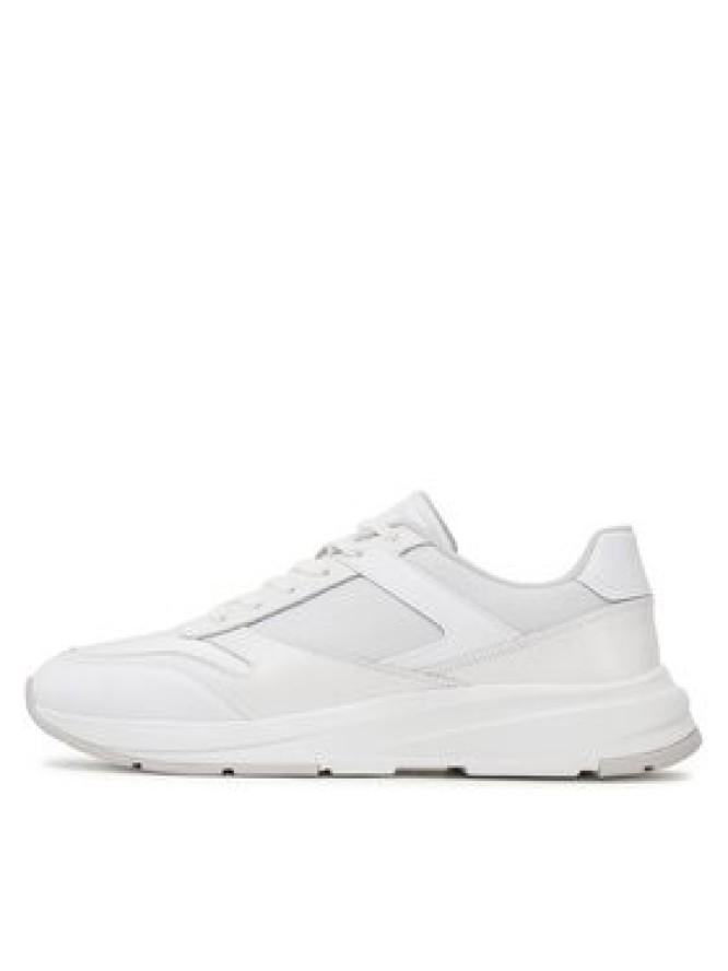 Calvin Klein Sneakersy Low Top Lace Up Mix HM0HM00901 Biały