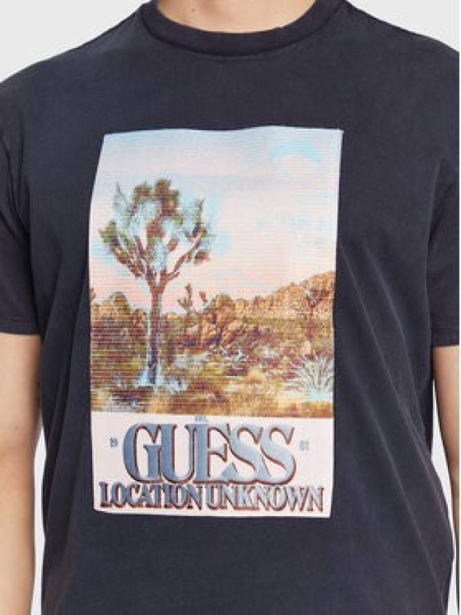 Guess T-Shirt Desert Photo M3GI74 KA260 Granatowy Regular Fit