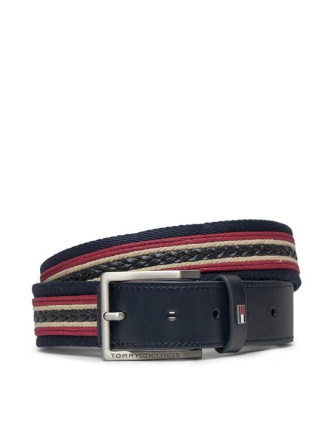 Tommy Hilfiger Pasek Męski Oliver Webbing 3.5 AM0AM12049 Granatowy