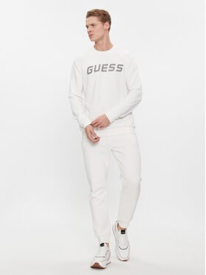 Guess Bluza Medgar Z4RQ13 KBK32 Biały Regular Fit