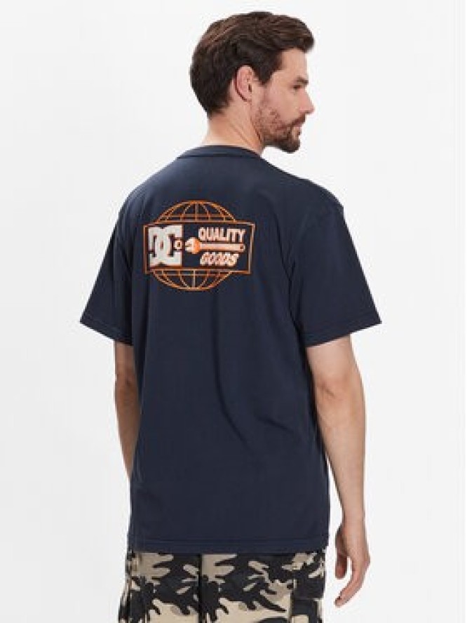 DC T-Shirt Quality Goods ADYZT05235 Granatowy Relaxed Fit