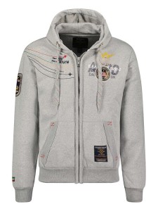 Geographical Norway Bluza "Faero" w kolorze szarym rozmiar: M