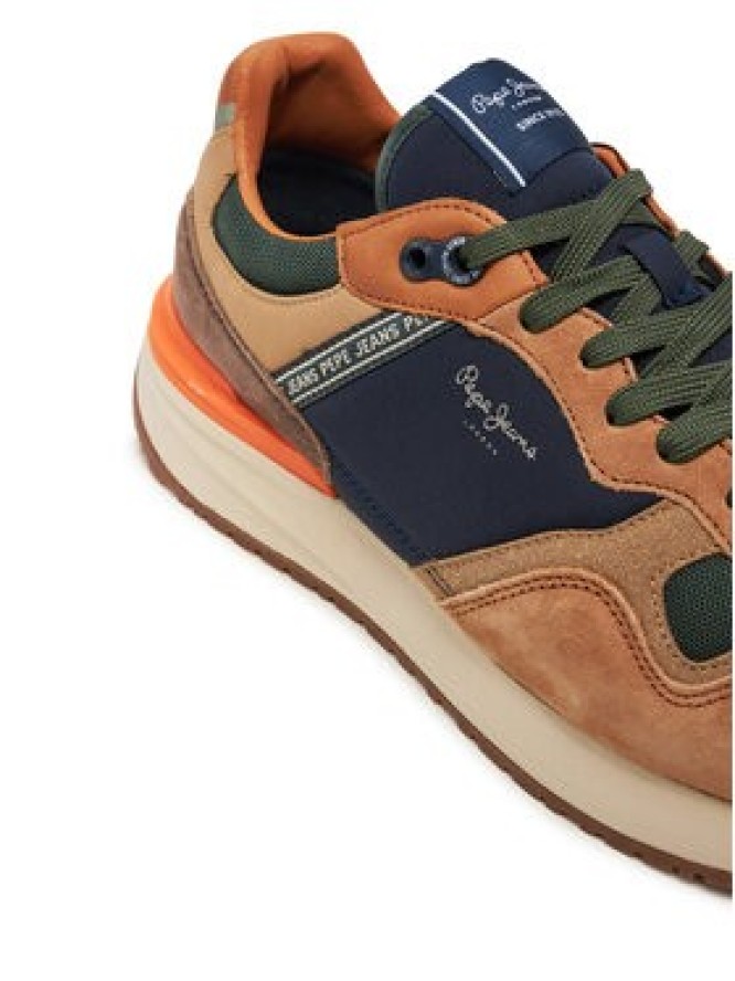 Pepe Jeans Sneakersy Buster Pro M PMS60027 Brązowy