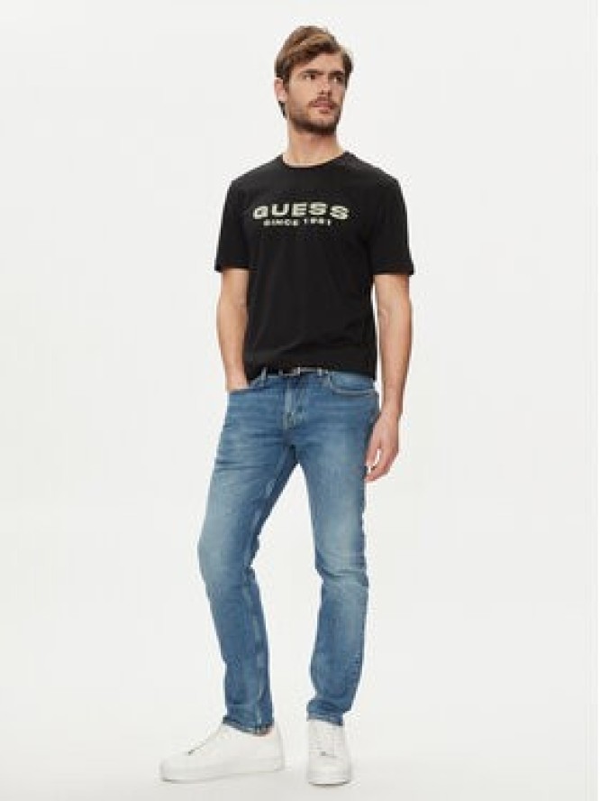 Guess T-Shirt M4GI61 J1314 Czarny Slim Fit