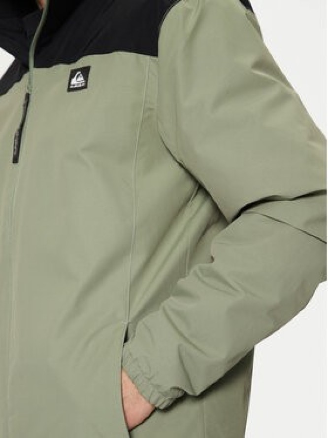 Quiksilver Kurtka przejściowa Overcast 3K EQYJK04063 Zielony Regular Fit