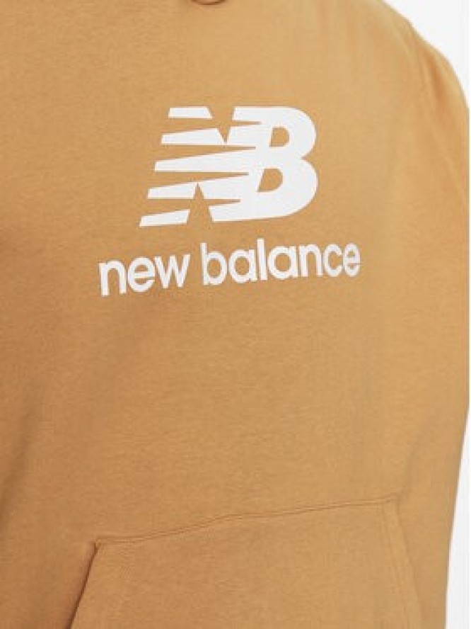 New Balance Bluza MT31537 Pomarańczowy Relaxed Fit