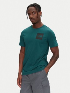 The North Face T-Shirt SS Fine NF0A8A6M Zielony Regular Fit