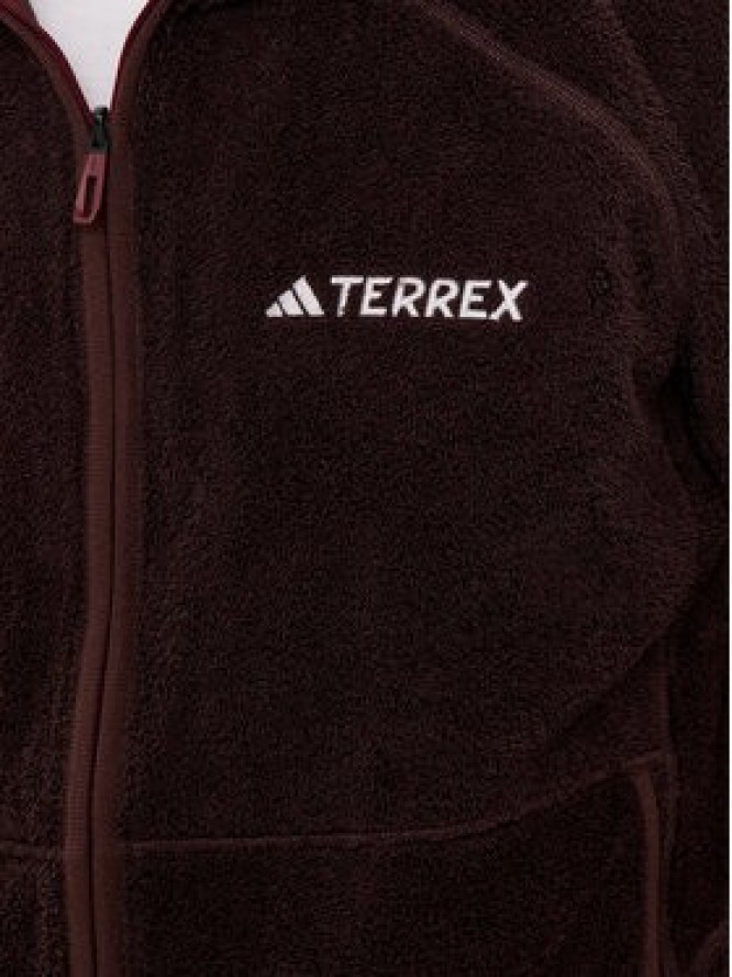 adidas Polar Terrex Techrock Reversible High-Pile-Fleece IB1866 Brązowy Slim Fit