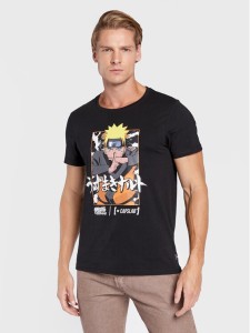 Capslab T-Shirt Naruto CL/NS/1/TSC/NAR Czarny Regular Fit